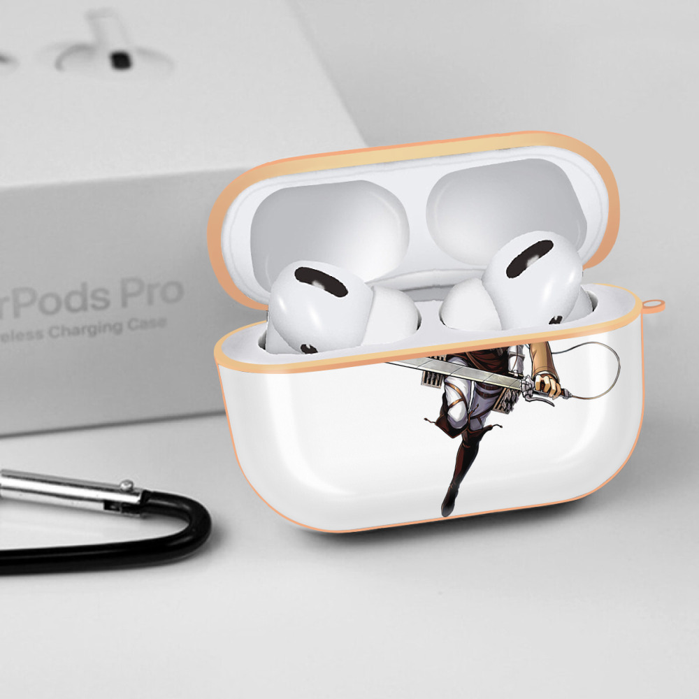 進撃の巨人 ミカサ·アッカーマン Attack on Titan Mikasa Ackerman 【AirPods Pro用】ハードシェル保護ケース｜耐衝撃・防指紋・カラビナ付き商品仕様