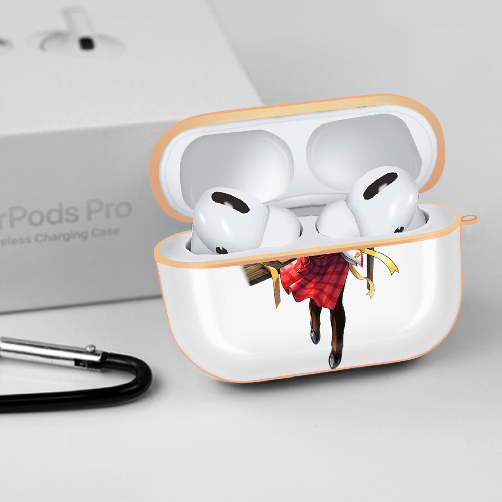 進撃の巨人 ミカサ·アッカーマン Attack on Titan Mikasa Ackerman 【AirPods Pro用】ハードシェル保護ケース｜耐衝撃・防指紋・カラビナ付き商品仕様