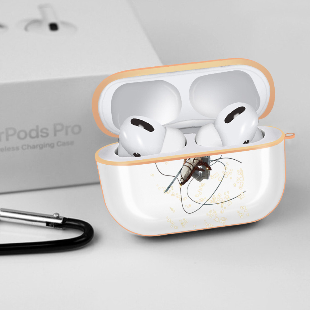 進撃の巨人 ミカサ·アッカーマン Attack on Titan Mikasa Ackerman 【AirPods Pro用】ハードシェル保護ケース｜耐衝撃・防指紋・カラビナ付き商品仕様