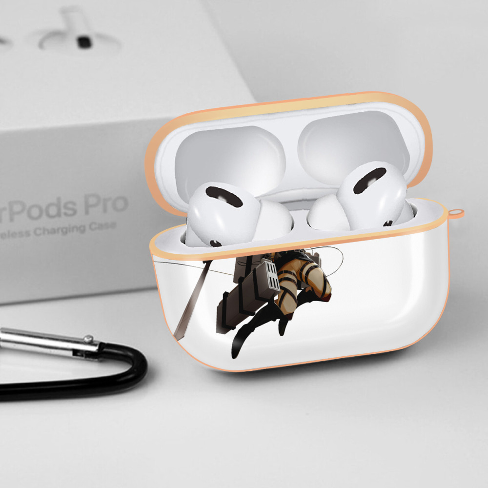 進撃の巨人 ミカサ·アッカーマン Attack on Titan Mikasa Ackerman 【AirPods Pro用】ハードシェル保護ケース｜耐衝撃・防指紋・カラビナ付き商品仕様
