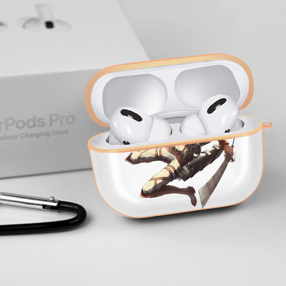 進撃の巨人 ミカサ·アッカーマン Attack on Titan Mikasa Ackerman 【AirPods Pro用】ハードシェル保護ケース｜耐衝撃・防指紋・カラビナ付き商品仕様