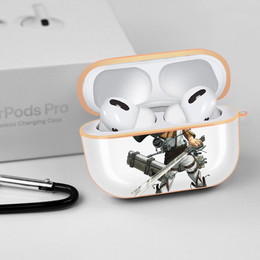 進撃の巨人 ミカサ·アッカーマン Attack on Titan Mikasa Ackerman 【AirPods Pro用】ハードシェル保護ケース｜耐衝撃・防指紋・カラビナ付き商品仕様