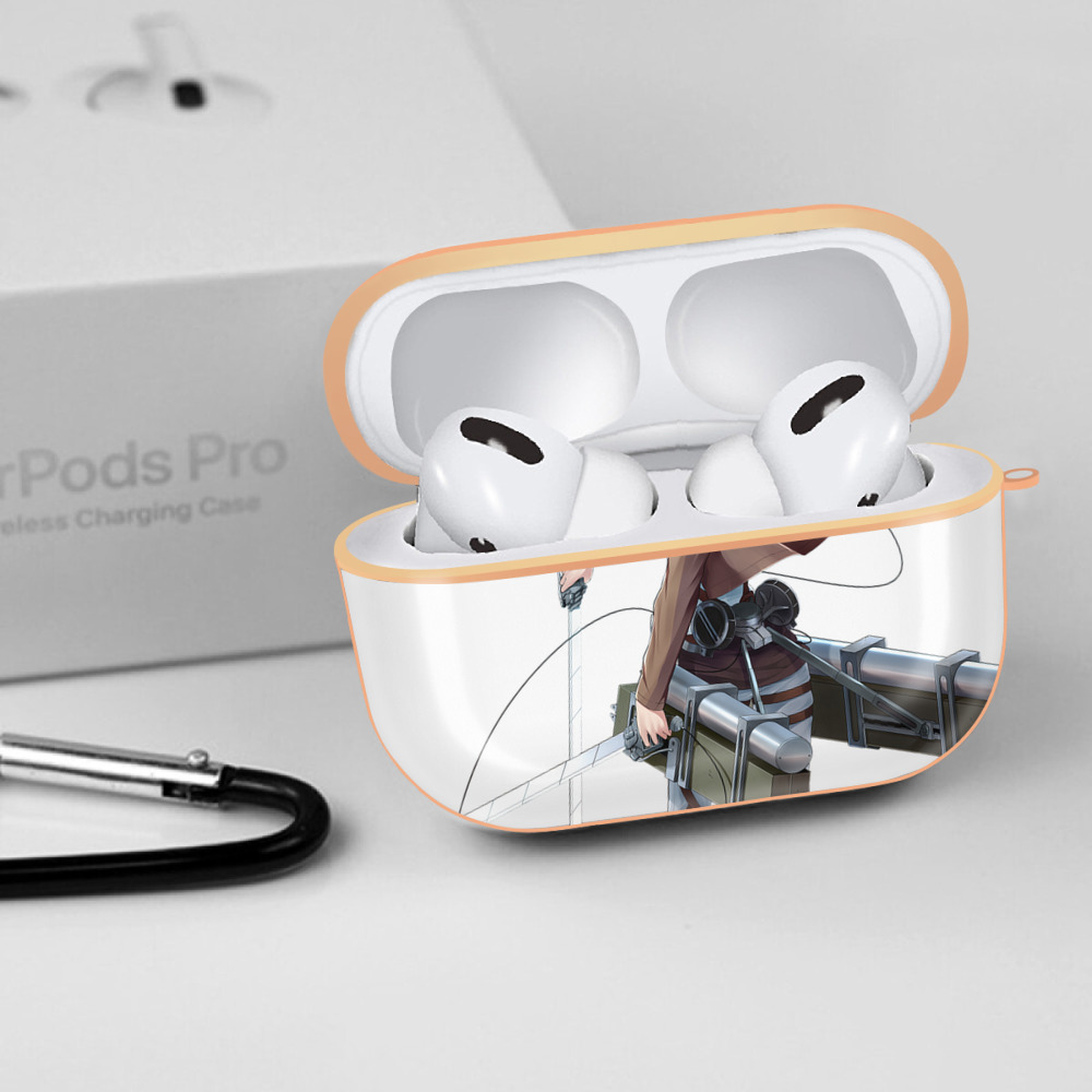進撃の巨人 ミカサ·アッカーマン Attack on Titan Mikasa Ackerman 【AirPods Pro用】ハードシェル保護ケース｜耐衝撃・防指紋・カラビナ付き商品仕様