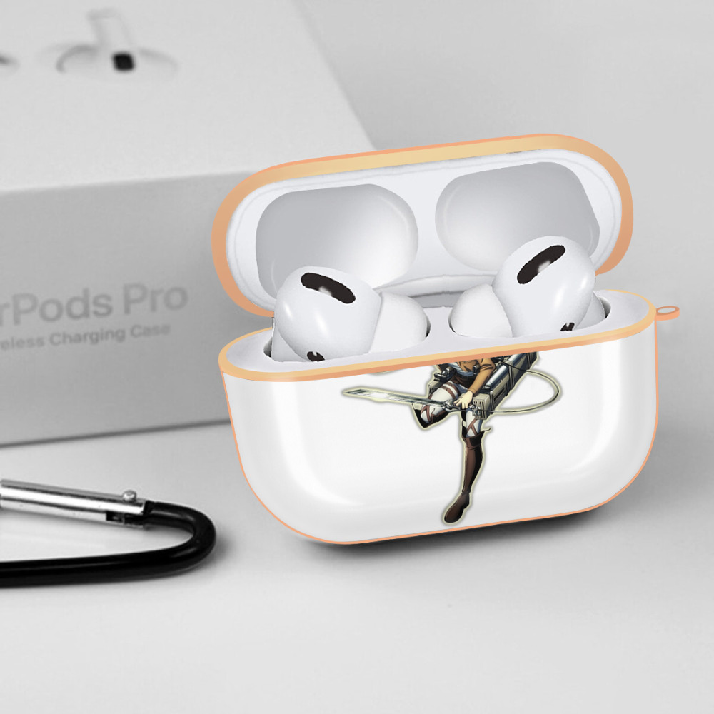 進撃の巨人 リヴァイ·アッカーマン Attack on Titan Levi Ackerman 【AirPods Pro用】ハードシェル保護ケース｜耐衝撃・防指紋・カラビナ付き商品仕様