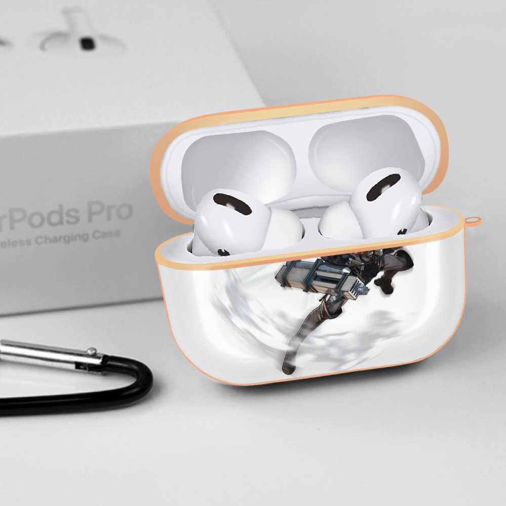 進撃の巨人 リヴァイ·アッカーマン Attack on Titan Levi Ackerman 【AirPods Pro用】ハードシェル保護ケース｜耐衝撃・防指紋・カラビナ付き商品仕様