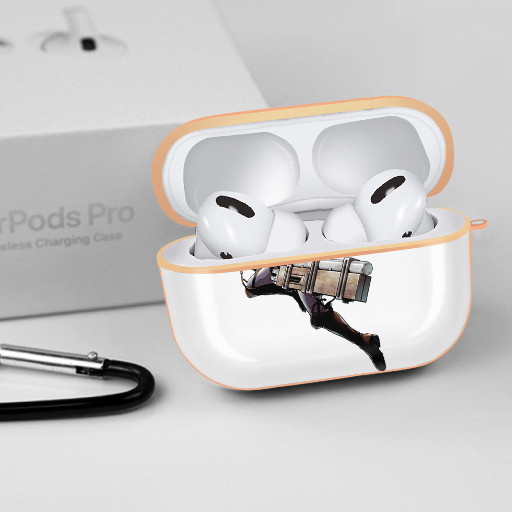 進撃の巨人 リヴァイ·アッカーマン Attack on Titan Levi Ackerman 【AirPods Pro用】ハードシェル保護ケース｜耐衝撃・防指紋・カラビナ付き商品仕様
