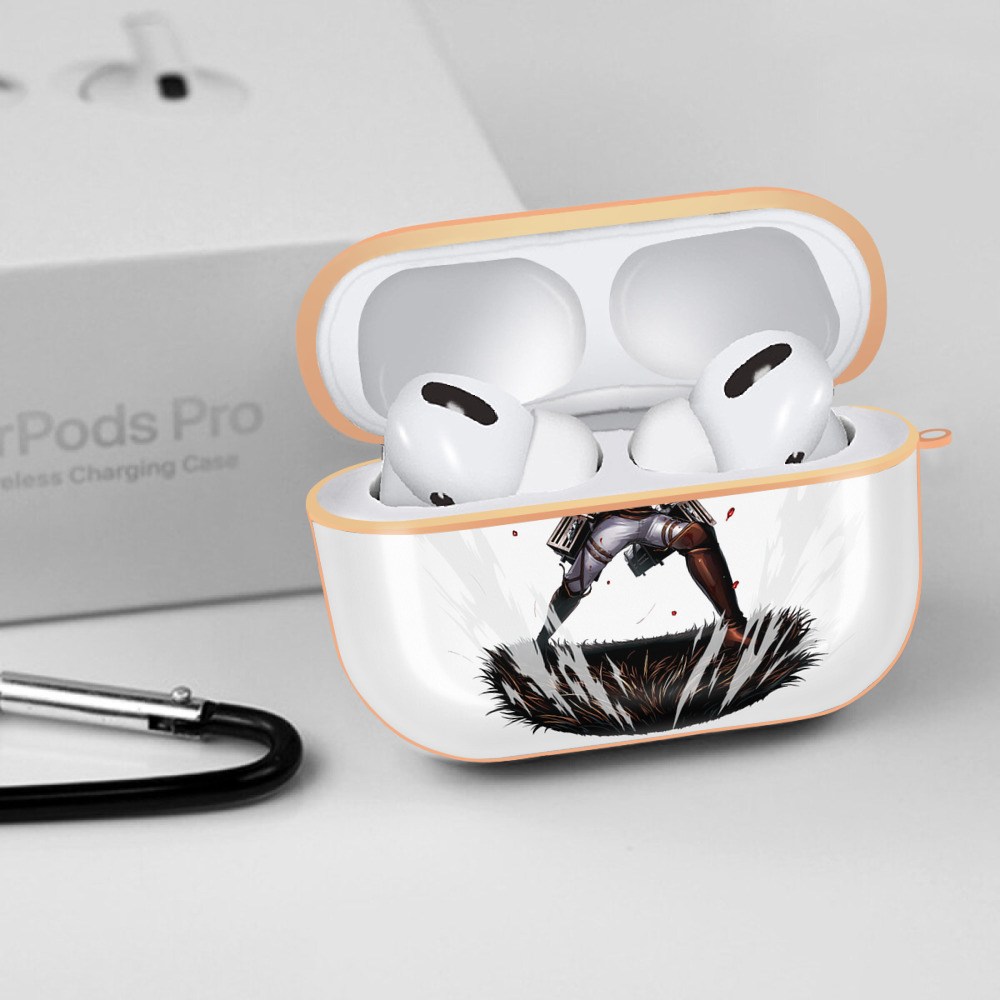 進撃の巨人 リヴァイ·アッカーマン Attack on Titan Levi Ackerman 【AirPods Pro用】ハードシェル保護ケース｜耐衝撃・防指紋・カラビナ付き商品仕様