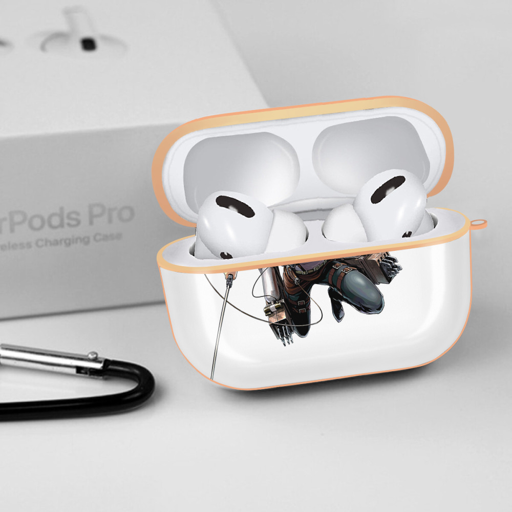 進撃の巨人 リヴァイ·アッカーマン Attack on Titan Levi Ackerman 【AirPods Pro用】ハードシェル保護ケース｜耐衝撃・防指紋・カラビナ付き商品仕様