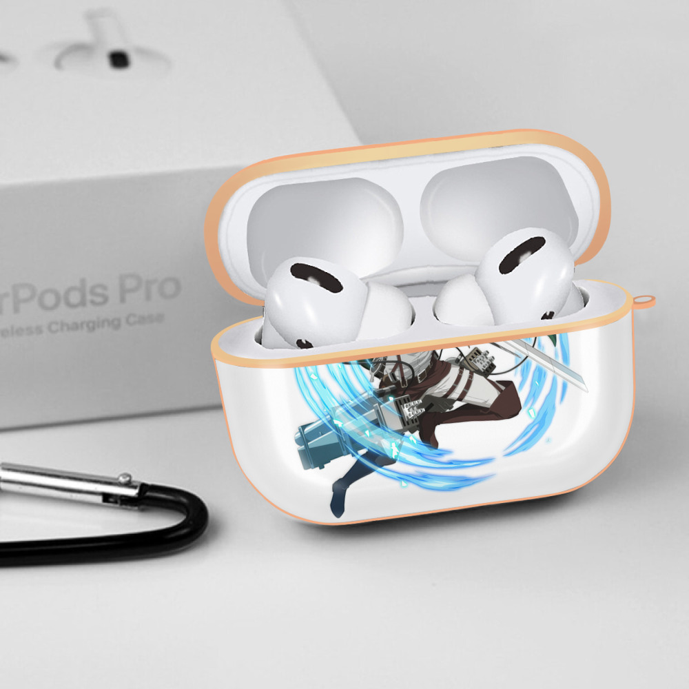 進撃の巨人 リヴァイ·アッカーマン Attack on Titan Levi Ackerman 【AirPods Pro用】ハードシェル保護ケース｜耐衝撃・防指紋・カラビナ付き商品仕様