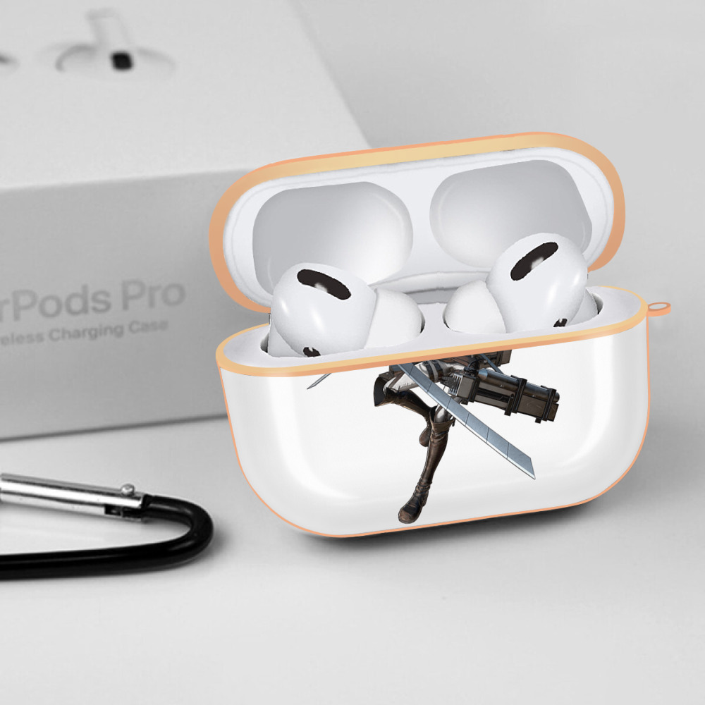 進撃の巨人 リヴァイ·アッカーマン Attack on Titan Levi Ackerman 【AirPods Pro用】ハードシェル保護ケース｜耐衝撃・防指紋・カラビナ付き商品仕様