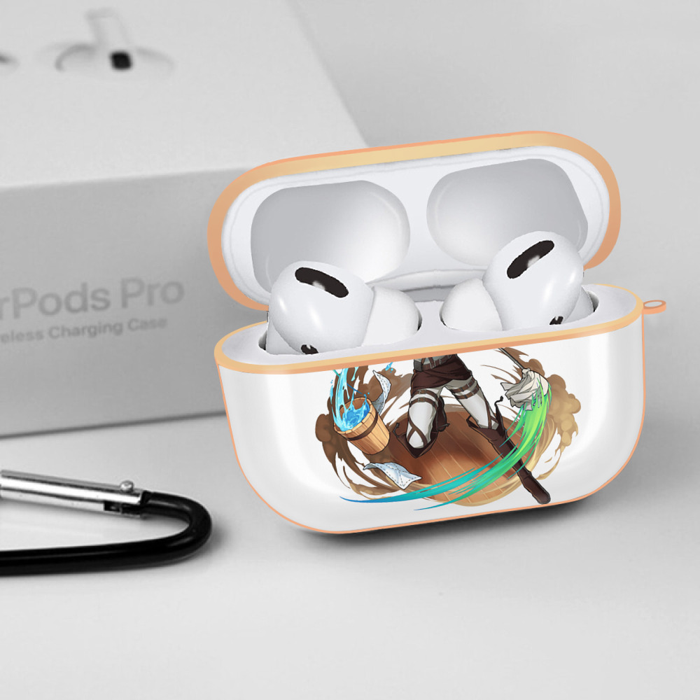 進撃の巨人 リヴァイ·アッカーマン Attack on Titan Levi Ackerman 【AirPods Pro用】ハードシェル保護ケース｜耐衝撃・防指紋・カラビナ付き商品仕様