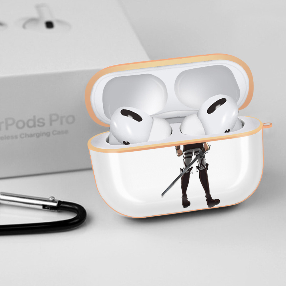 進撃の巨人 リヴァイ·アッカーマン Attack on Titan Levi Ackerman 【AirPods Pro用】ハードシェル保護ケース｜耐衝撃・防指紋・カラビナ付き商品仕様