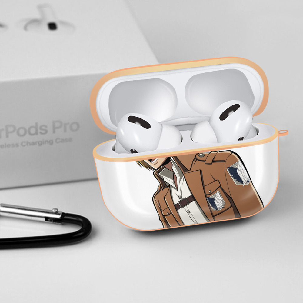進撃の巨人 アルミン·アルレルト Attack on Titan Armin Arlert 【AirPods Pro用】ハードシェル保護ケース｜耐衝撃・防指紋・カラビナ付き商品仕様