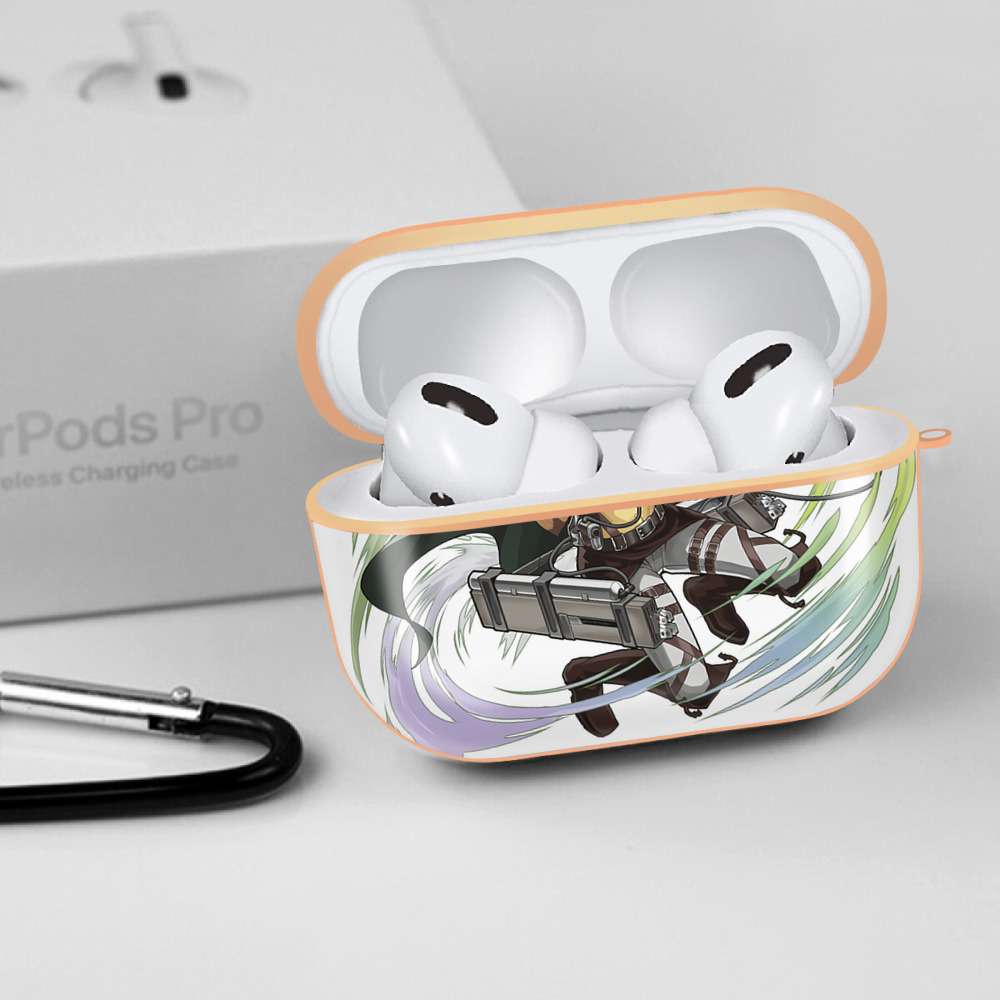 進撃の巨人 ハンジ·ゾエ Attack on Titan Hanji Zoe 【AirPods Pro用】ハードシェル保護ケース｜耐衝撃・防指紋・カラビナ付き商品仕様
