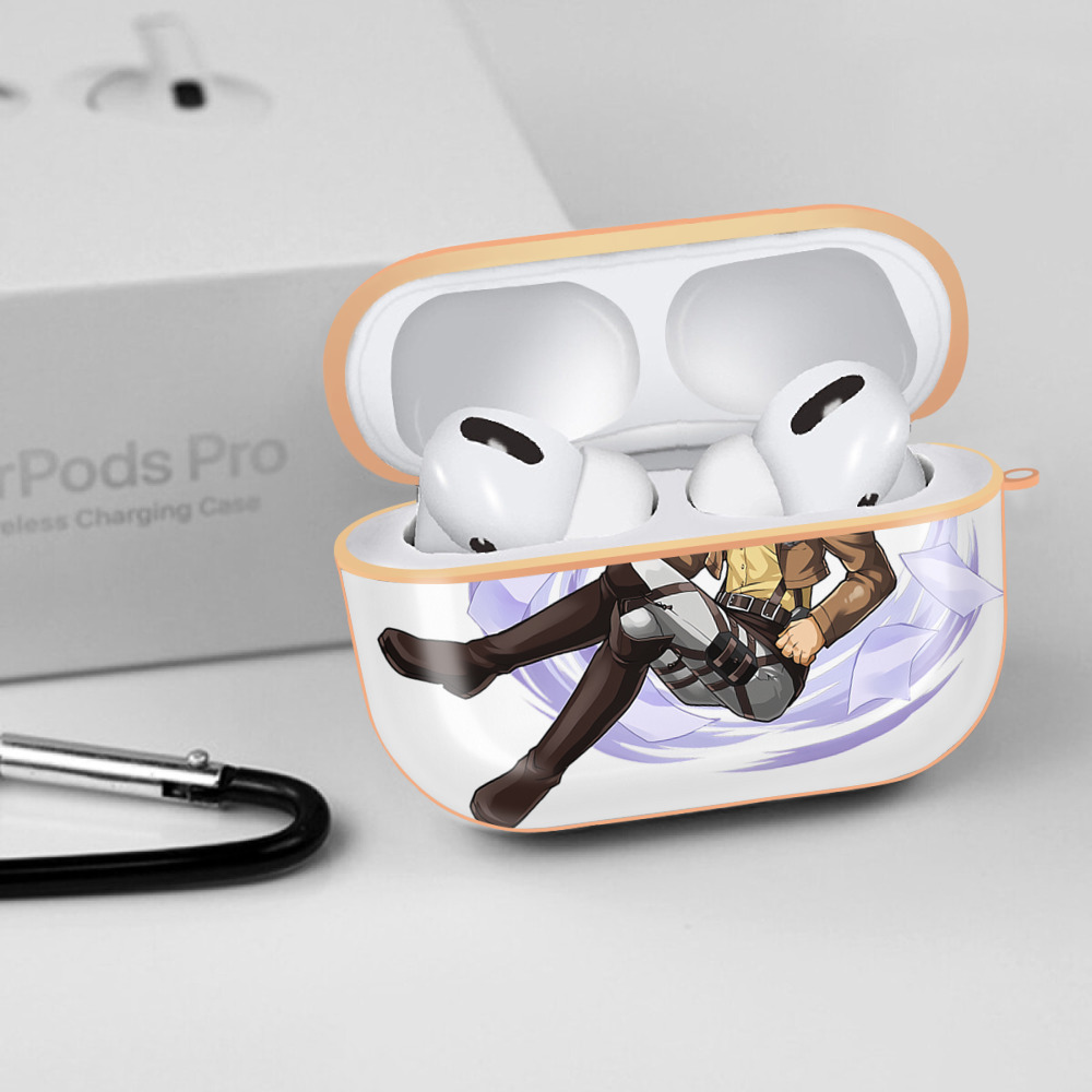 進撃の巨人 ハンジ·ゾエ Attack on Titan Hanji Zoe 【AirPods Pro用】ハードシェル保護ケース｜耐衝撃・防指紋・カラビナ付き商品仕様