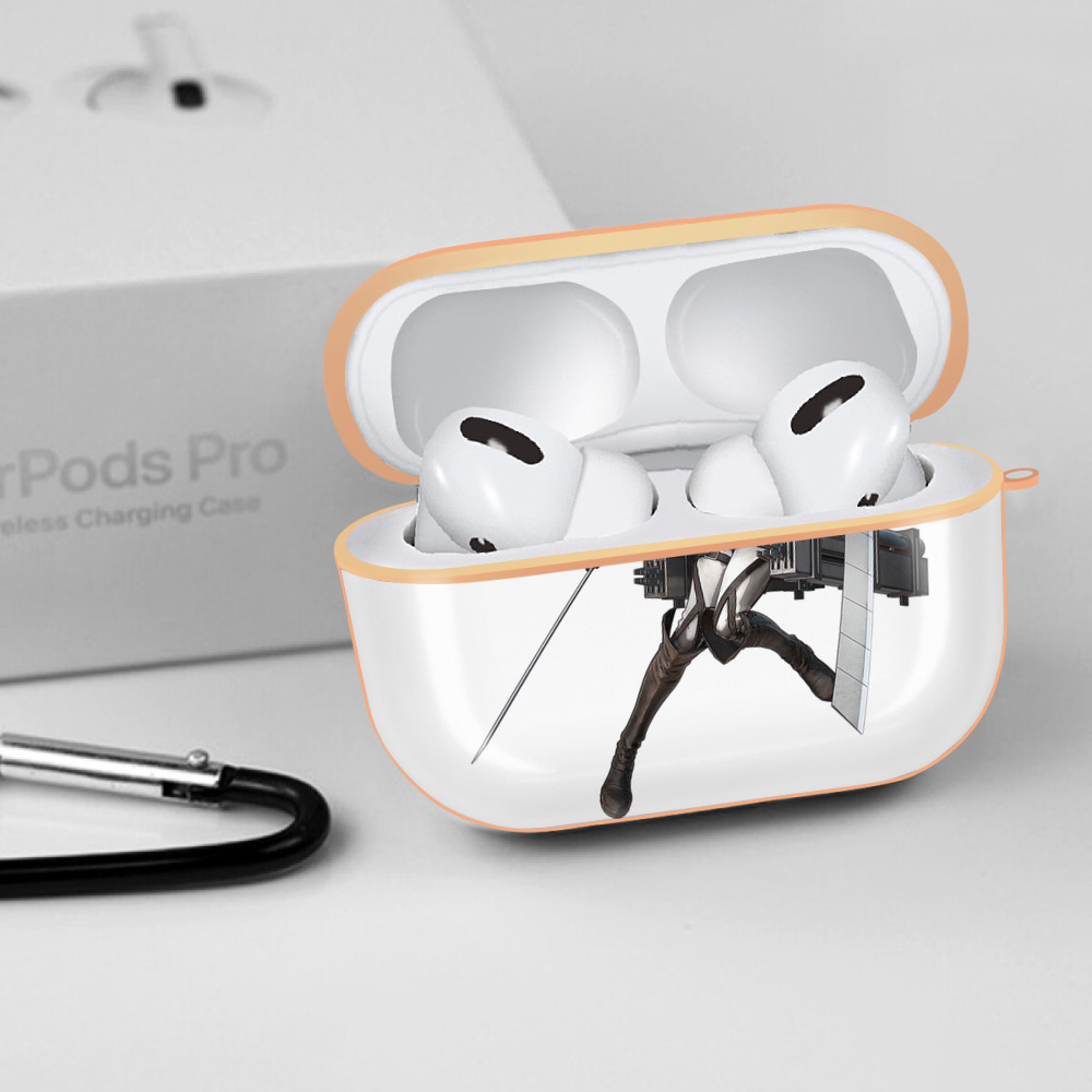 進撃の巨人 クリスタ·レンズ Attack on Titan Christa Lenz 【AirPods Pro用】ハードシェル保護ケース｜耐衝撃・防指紋・カラビナ付き商品仕様
