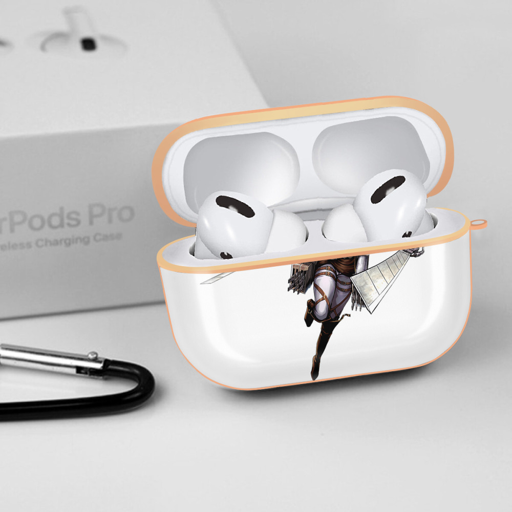 進撃の巨人 クリスタ·レンズ Attack on Titan Christa Lenz 【AirPods Pro用】ハードシェル保護ケース｜耐衝撃・防指紋・カラビナ付き商品仕様