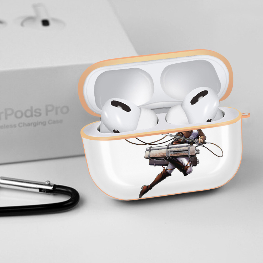 進撃の巨人 クリスタ·レンズ Attack on Titan Christa Lenz 【AirPods Pro用】ハードシェル保護ケース｜耐衝撃・防指紋・カラビナ付き商品仕様