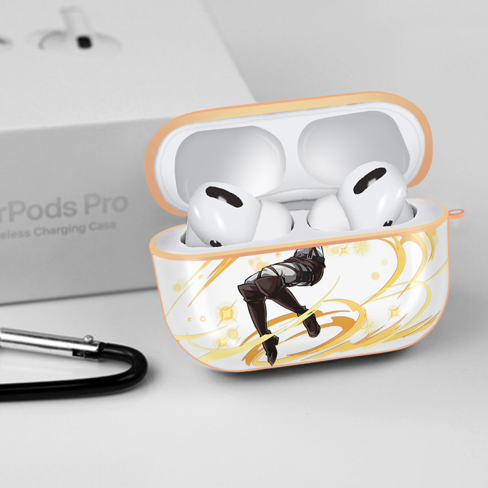 進撃の巨人 クリスタ·レンズ Attack on Titan Christa Lenz 【AirPods Pro用】ハードシェル保護ケース｜耐衝撃・防指紋・カラビナ付き商品仕様