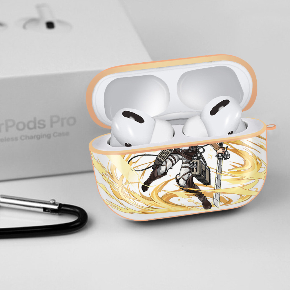 進撃の巨人 クリスタ·レンズ Attack on Titan Christa Lenz 【AirPods Pro用】ハードシェル保護ケース｜耐衝撃・防指紋・カラビナ付き商品仕様