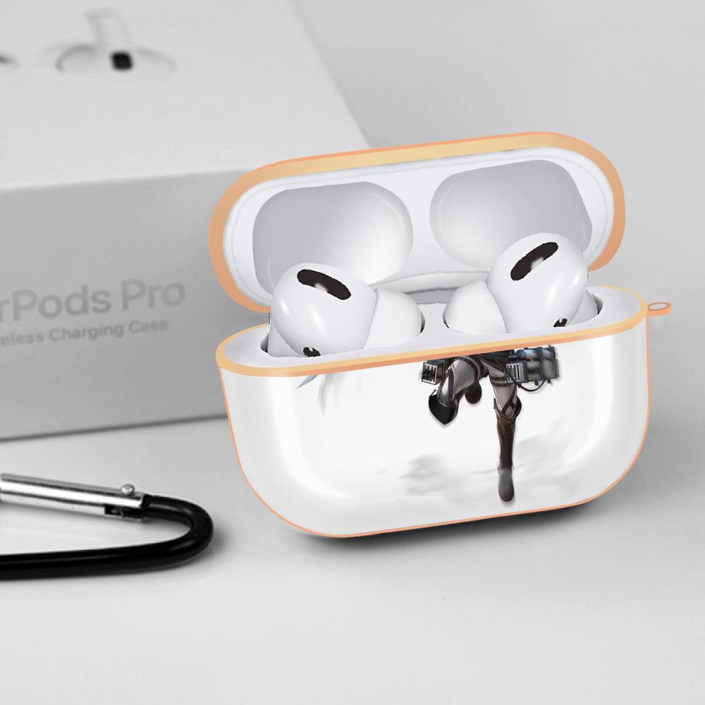 進撃の巨人 エルヴィン・スミス Attack on Titan Erwin Smith 【AirPods Pro用】ハードシェル保護ケース｜耐衝撃・防指紋・カラビナ付き商品仕様