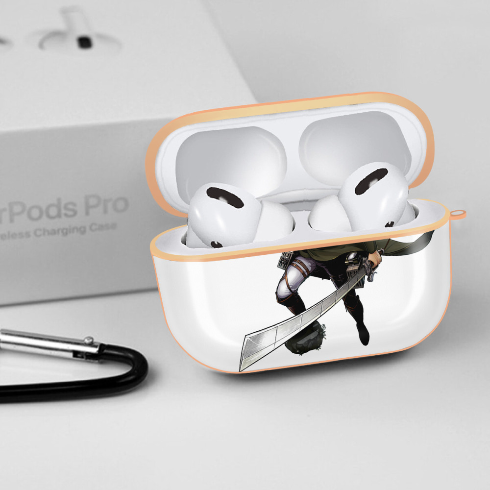 進撃の巨人 エルヴィン・スミス Attack on Titan Erwin Smith 【AirPods Pro用】ハードシェル保護ケース｜耐衝撃・防指紋・カラビナ付き商品仕様