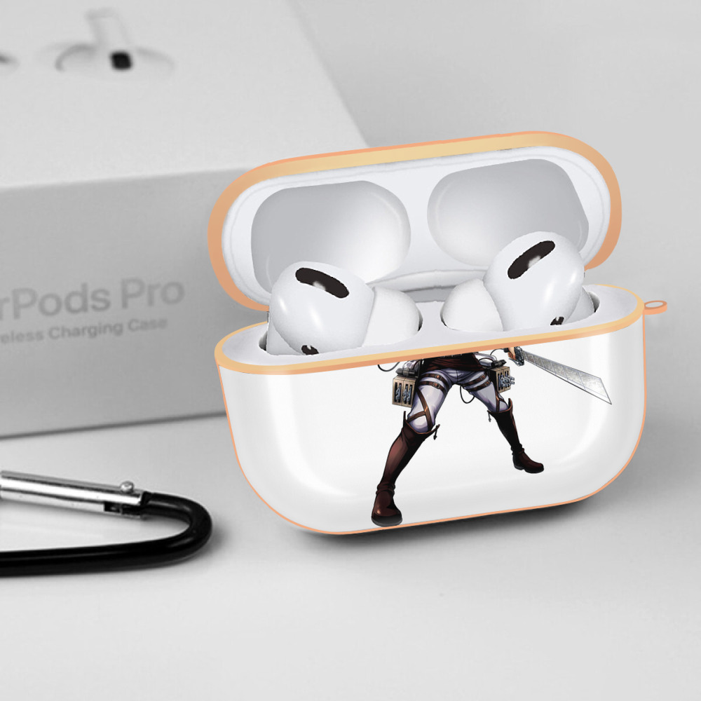 進撃の巨人 エルヴィン・スミス Attack on Titan Erwin Smith 【AirPods Pro用】ハードシェル保護ケース｜耐衝撃・防指紋・カラビナ付き商品仕様