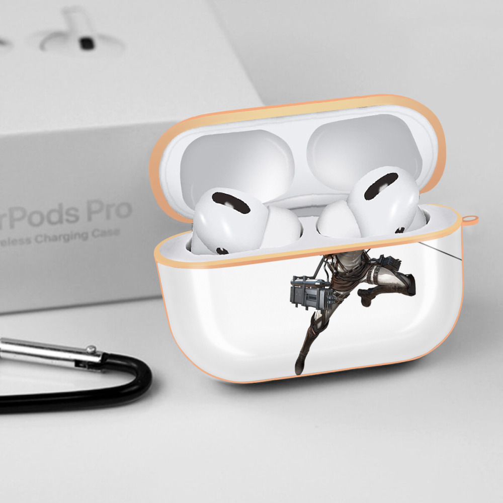 進撃の巨人 エルヴィン・スミス Attack on Titan Erwin Smith 【AirPods Pro用】ハードシェル保護ケース｜耐衝撃・防指紋・カラビナ付き商品仕様