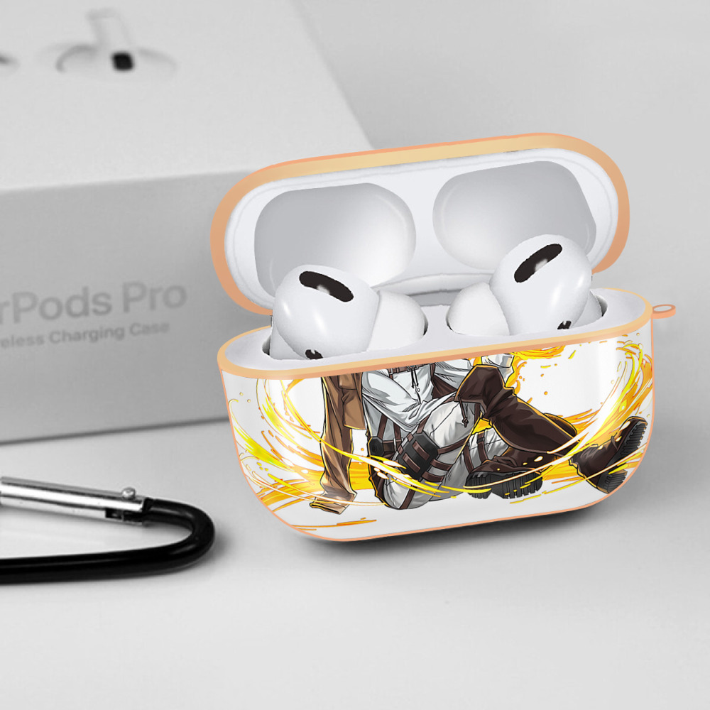 進撃の巨人 エルヴィン・スミス Attack on Titan Erwin Smith 【AirPods Pro用】ハードシェル保護ケース｜耐衝撃・防指紋・カラビナ付き商品仕様