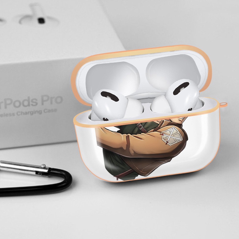 進撃の巨人 ライナー・ブラウン Attack on Titan Reiner Braun 【AirPods Pro用】ハードシェル保護ケース｜耐衝撃・防指紋・カラビナ付き商品仕様