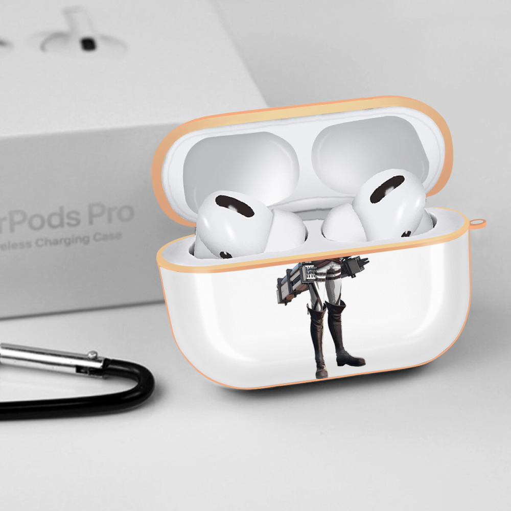 進撃の巨人 ドット·ピクシス Attack on Titan Dot Pixis 【AirPods Pro用】ハードシェル保護ケース｜耐衝撃・防指紋・カラビナ付き商品仕様