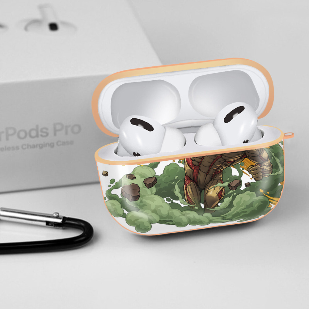 進撃の巨人 Attack on Titan 【AirPods Pro用】ハードシェル保護ケース｜耐衝撃・防指紋・カラビナ付き商品仕様