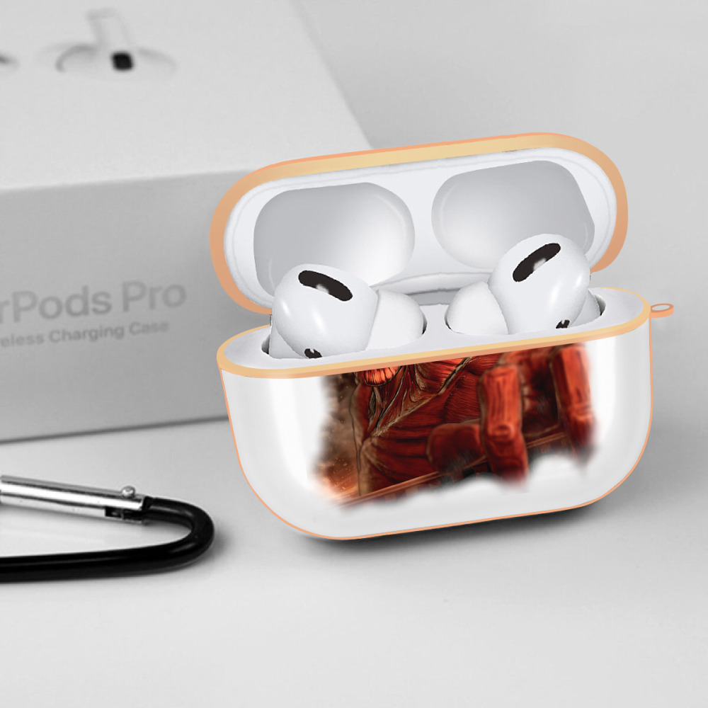 進撃の巨人 Attack on Titan 【AirPods Pro用】ハードシェル保護ケース｜耐衝撃・防指紋・カラビナ付き商品仕様
