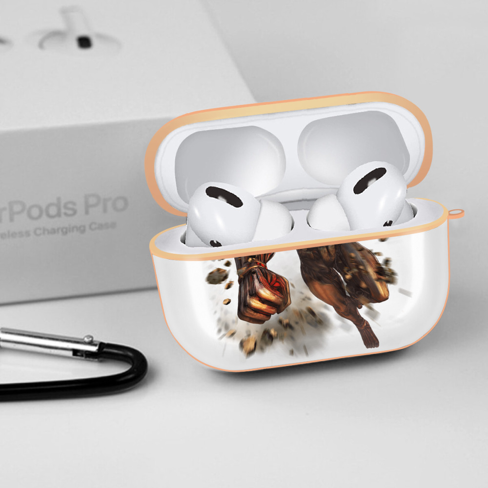 進撃の巨人 Attack on Titan 【AirPods Pro用】ハードシェル保護ケース｜耐衝撃・防指紋・カラビナ付き商品仕様