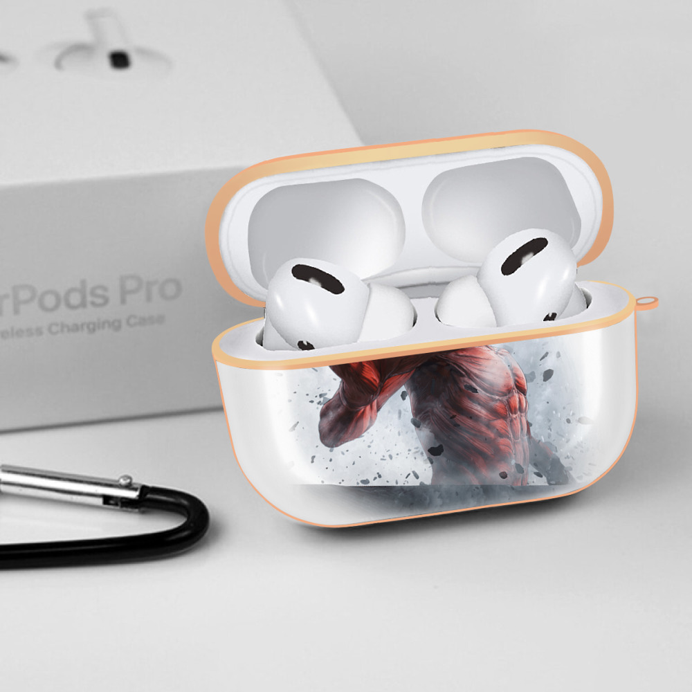進撃の巨人 Attack on Titan 【AirPods Pro用】ハードシェル保護ケース｜耐衝撃・防指紋・カラビナ付き商品仕様