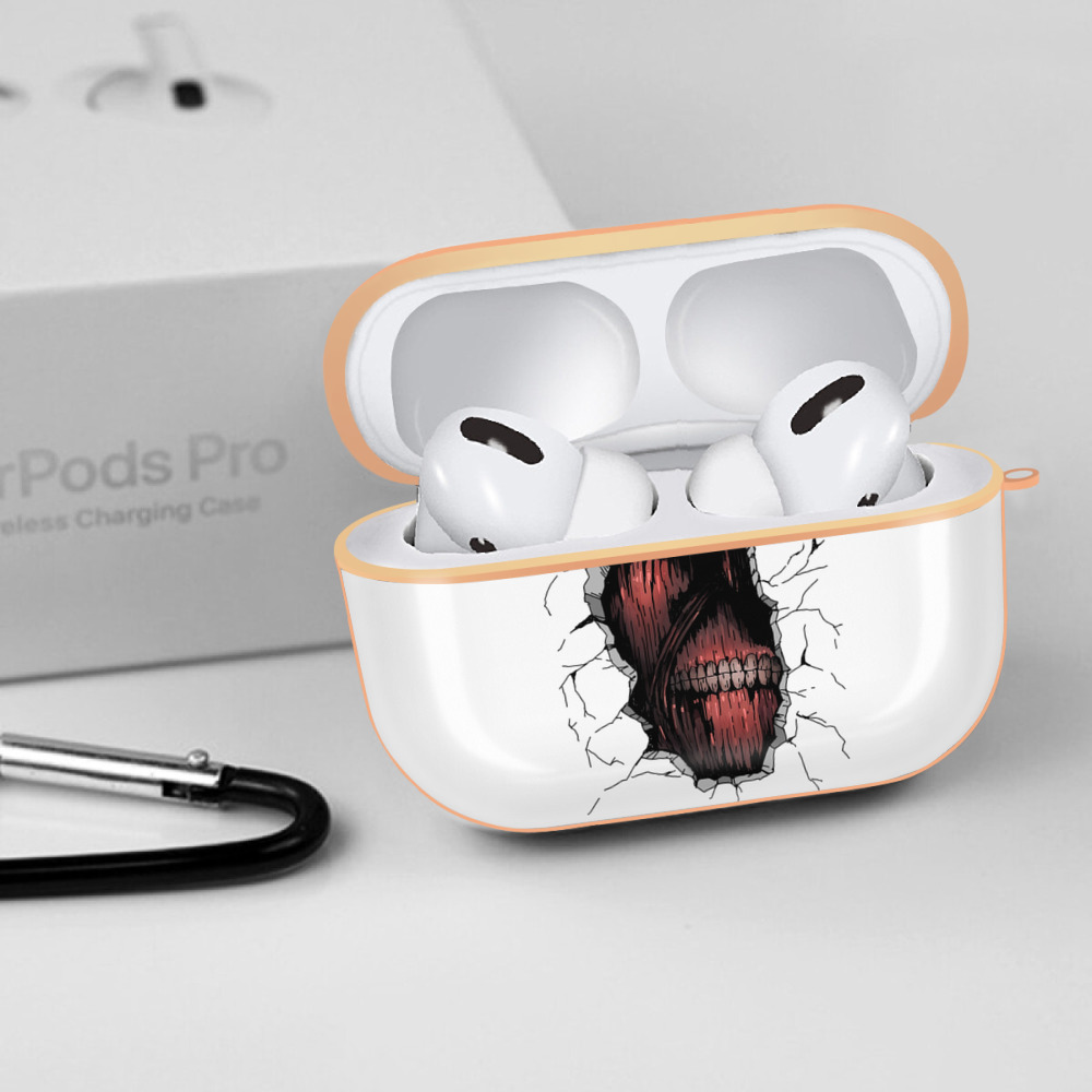 進撃の巨人 Attack on Titan 【AirPods Pro用】ハードシェル保護ケース｜耐衝撃・防指紋・カラビナ付き商品仕様