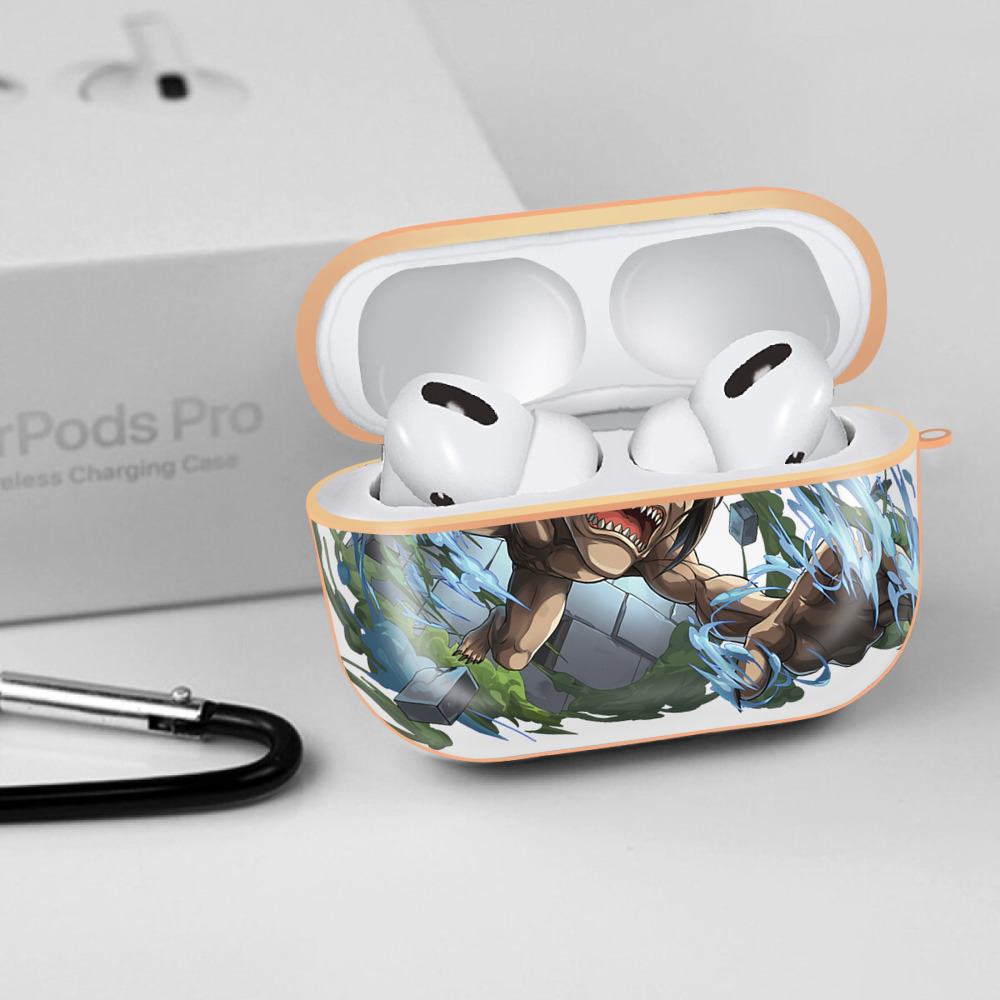 進撃の巨人 Attack on Titan 【AirPods Pro用】ハードシェル保護ケース｜耐衝撃・防指紋・カラビナ付き商品仕様
