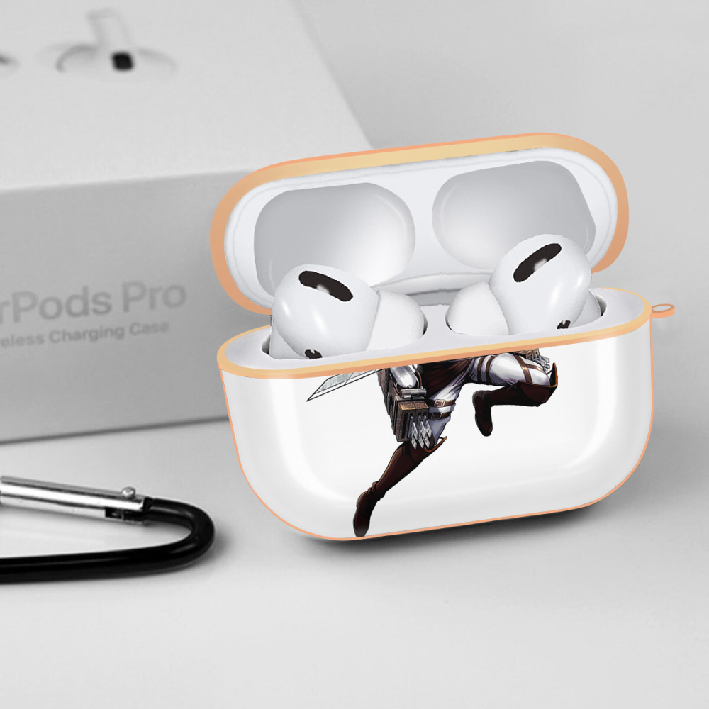 進撃の巨人 Attack on Titan 【AirPods Pro用】ハードシェル保護ケース｜耐衝撃・防指紋・カラビナ付き商品仕様