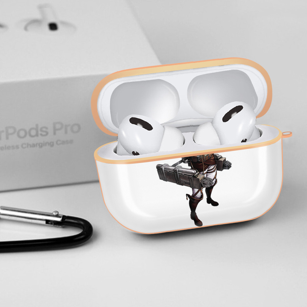 進撃の巨人 Attack on Titan 【AirPods Pro用】ハードシェル保護ケース｜耐衝撃・防指紋・カラビナ付き商品仕様