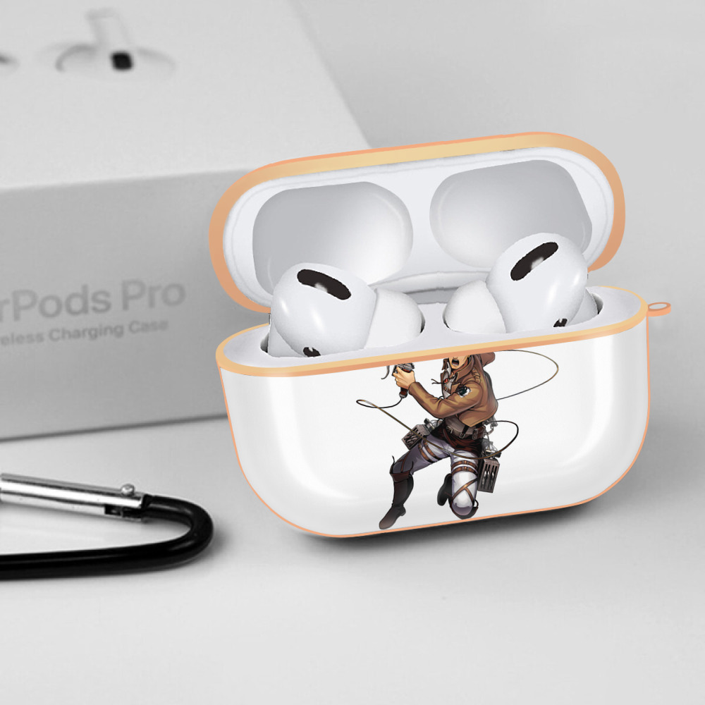 進撃の巨人 Attack on Titan 【AirPods Pro用】ハードシェル保護ケース｜耐衝撃・防指紋・カラビナ付き商品仕様