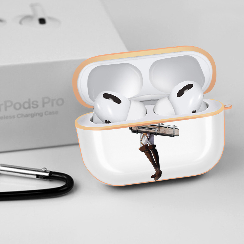 進撃の巨人 Attack on Titan 【AirPods Pro用】ハードシェル保護ケース｜耐衝撃・防指紋・カラビナ付き商品仕様