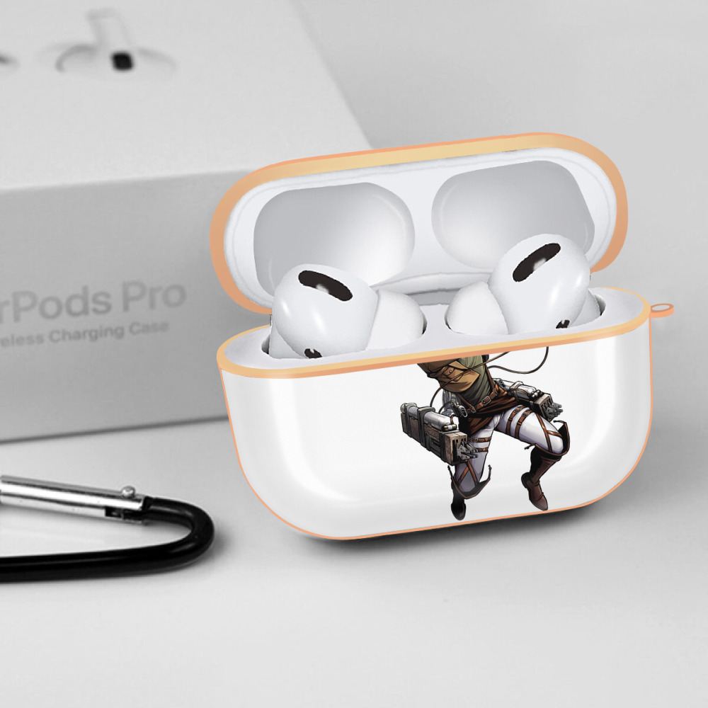進撃の巨人 Attack on Titan 【AirPods Pro用】ハードシェル保護ケース｜耐衝撃・防指紋・カラビナ付き商品仕様