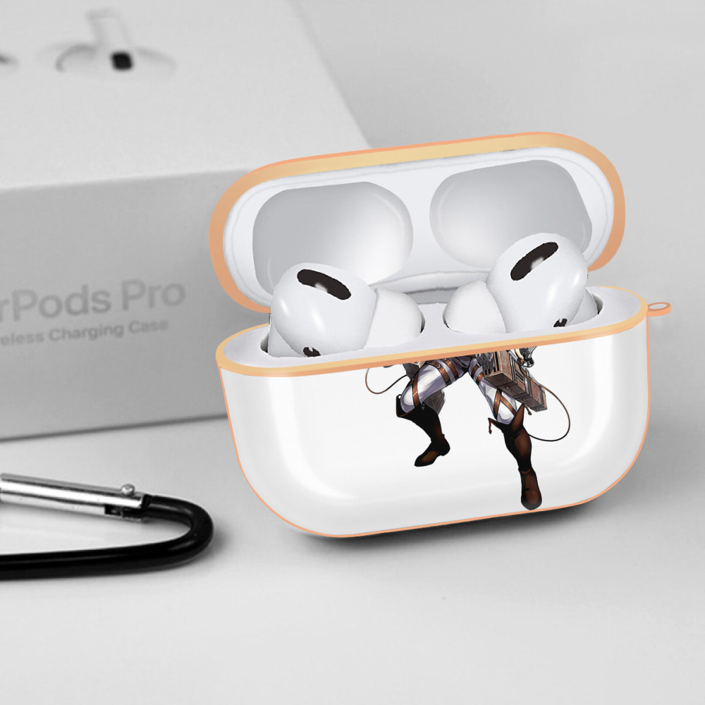 進撃の巨人 Attack on Titan 【AirPods Pro用】ハードシェル保護ケース｜耐衝撃・防指紋・カラビナ付き商品仕様
