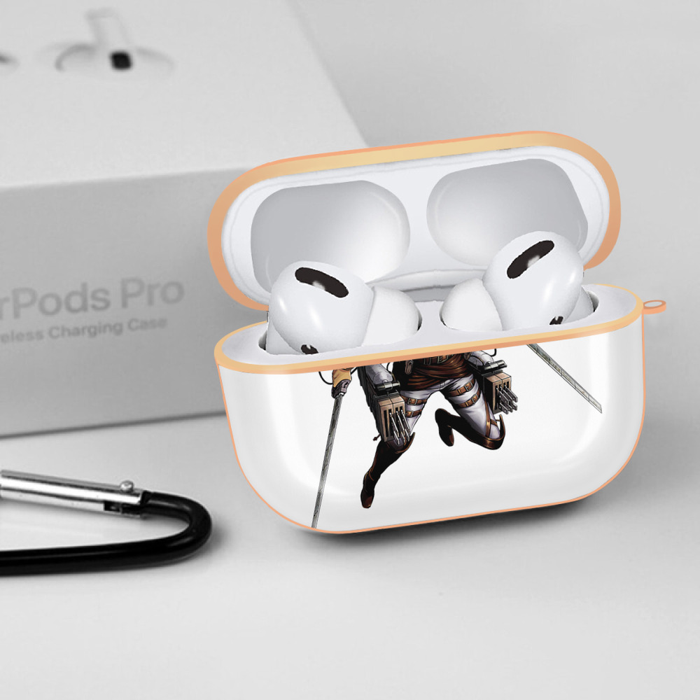 進撃の巨人 Attack on Titan 【AirPods Pro用】ハードシェル保護ケース｜耐衝撃・防指紋・カラビナ付き商品仕様