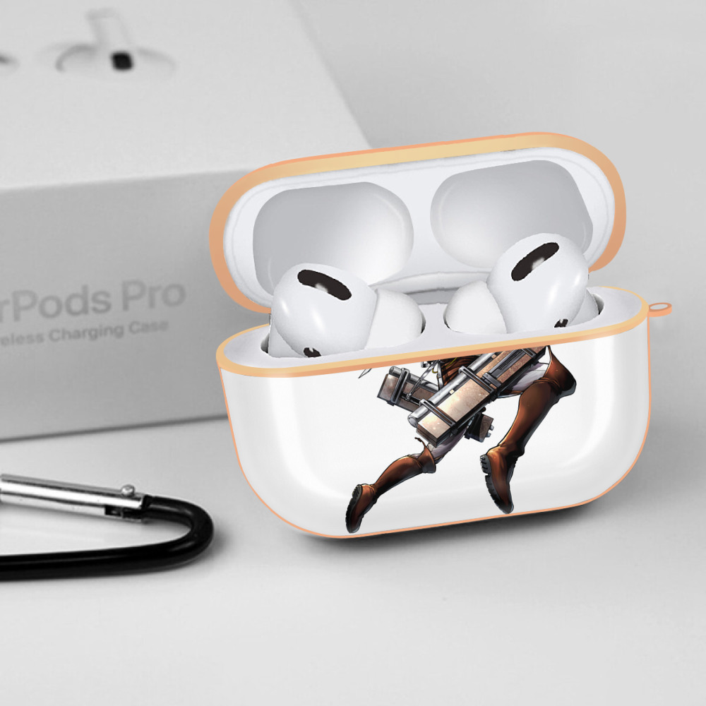 進撃の巨人 Attack on Titan 【AirPods Pro用】ハードシェル保護ケース｜耐衝撃・防指紋・カラビナ付き商品仕様