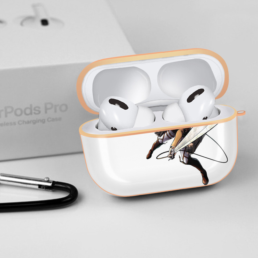進撃の巨人 Attack on Titan 【AirPods Pro用】ハードシェル保護ケース｜耐衝撃・防指紋・カラビナ付き商品仕様