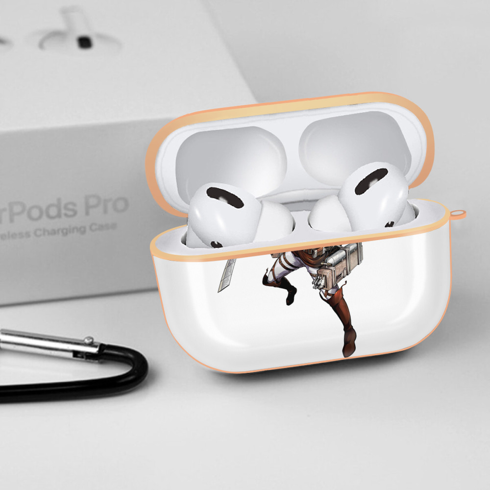 進撃の巨人 Attack on Titan 【AirPods Pro用】ハードシェル保護ケース｜耐衝撃・防指紋・カラビナ付き商品仕様