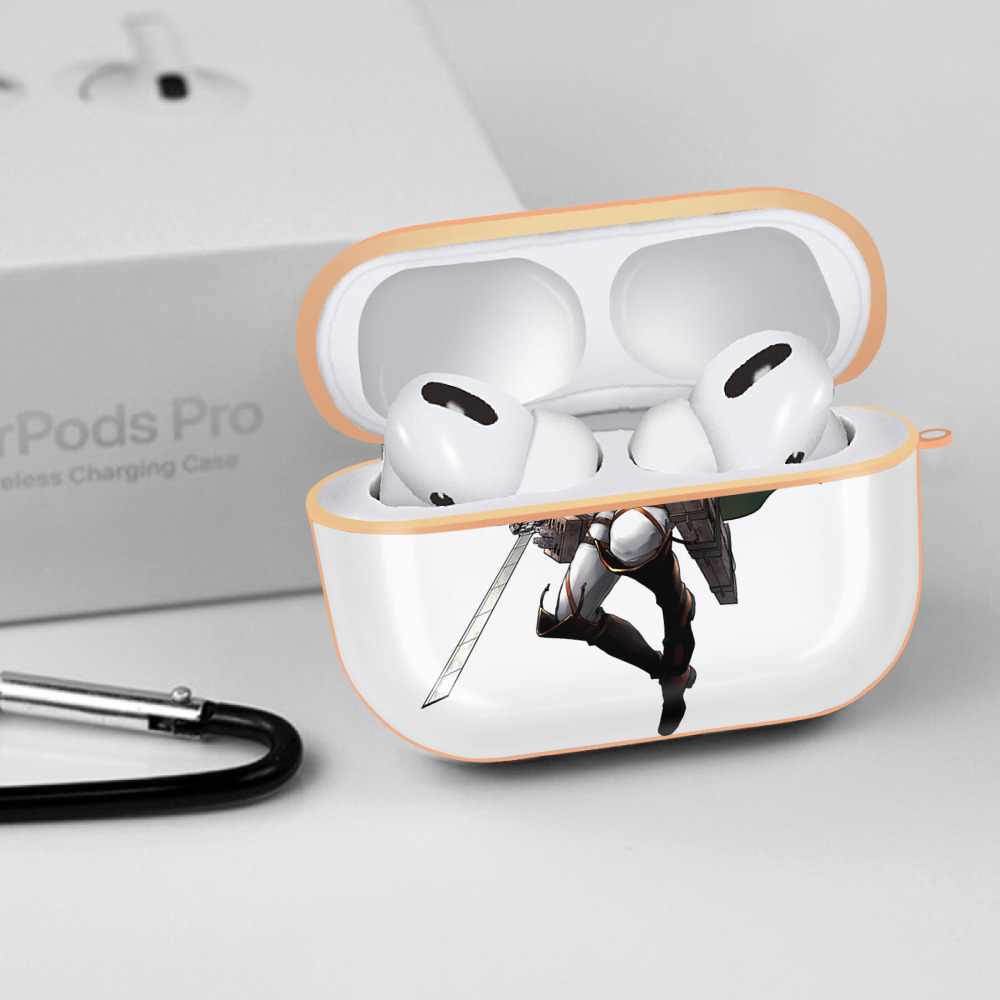 進撃の巨人 Attack on Titan 【AirPods Pro用】ハードシェル保護ケース｜耐衝撃・防指紋・カラビナ付き商品仕様