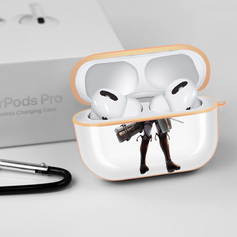 進撃の巨人 Attack on Titan 【AirPods Pro用】ハードシェル保護ケース｜耐衝撃・防指紋・カラビナ付き商品仕様