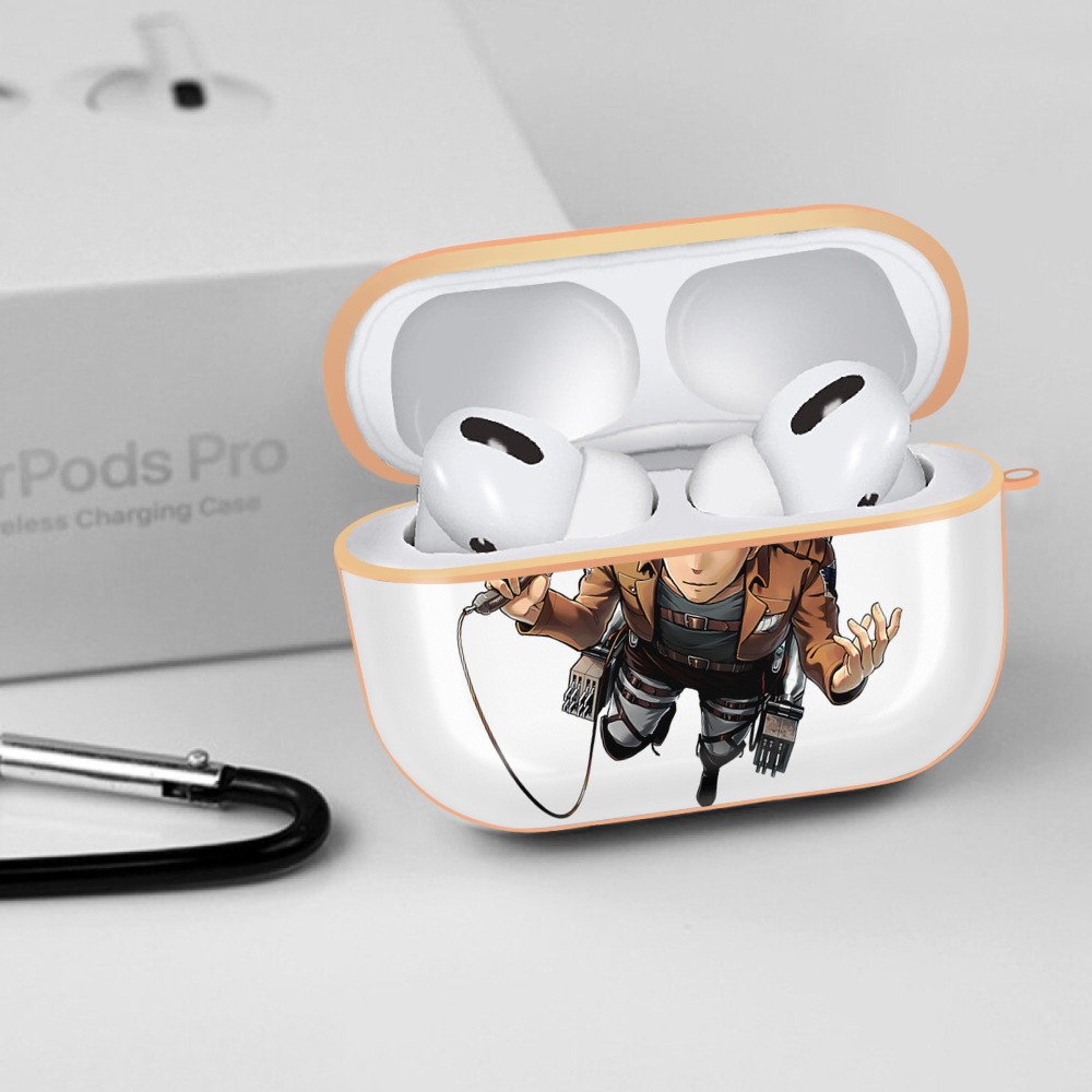 進撃の巨人 Attack on Titan 【AirPods Pro用】ハードシェル保護ケース｜耐衝撃・防指紋・カラビナ付き商品仕様